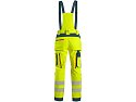 Kalhoty CXS BEDFORD, výstražné, pánské, softshell, žluto-petrolová, vel. 58