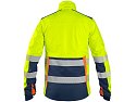 Bunda CXS BENSON, výstražná, softshell, pánská, žluto-modrá, vel. 3XL