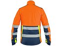Bunda CXS BENSON, výstražná, softshell, pánská, oranžovo-modrá, vel. 2XL