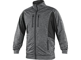 Mikina CXS LEONIS, pánská, šedo - černá, vel. 2XL