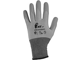 Rukavice CXS HYBRA-TECH RESOLUTE, máčená v latexu s pískovou úpravou, blistr, vel. 06