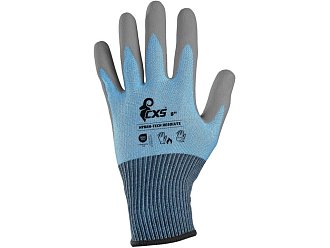 Rukavice CXS HYBRA-TECH RESOLUTE, máčená v latexu s pískovou úpravou, blistr, vel. 08