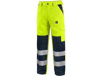 Kalhoty CXS NORWICH, výstražné, pánské, žluto - modré, vel. 62