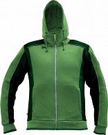 DAYBORO mikina s kapucí mech.zelená XL
