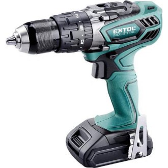 Aku vrtací šroubovák s příklepem EXTOL INDUSTRIAL 8791110T V